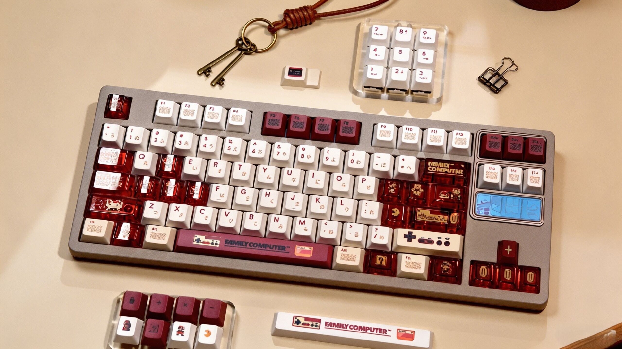 Maorbeng Famicom Themed KeycapsMaorbeng Famicom Themed Keycaps