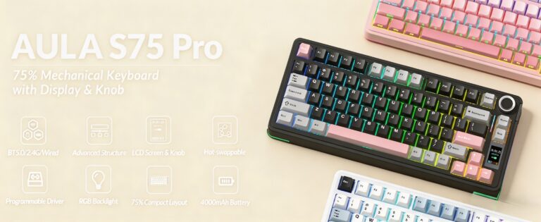ALUA S75Pro 75% Wireless Mechanical Keyboard | Hot Swap