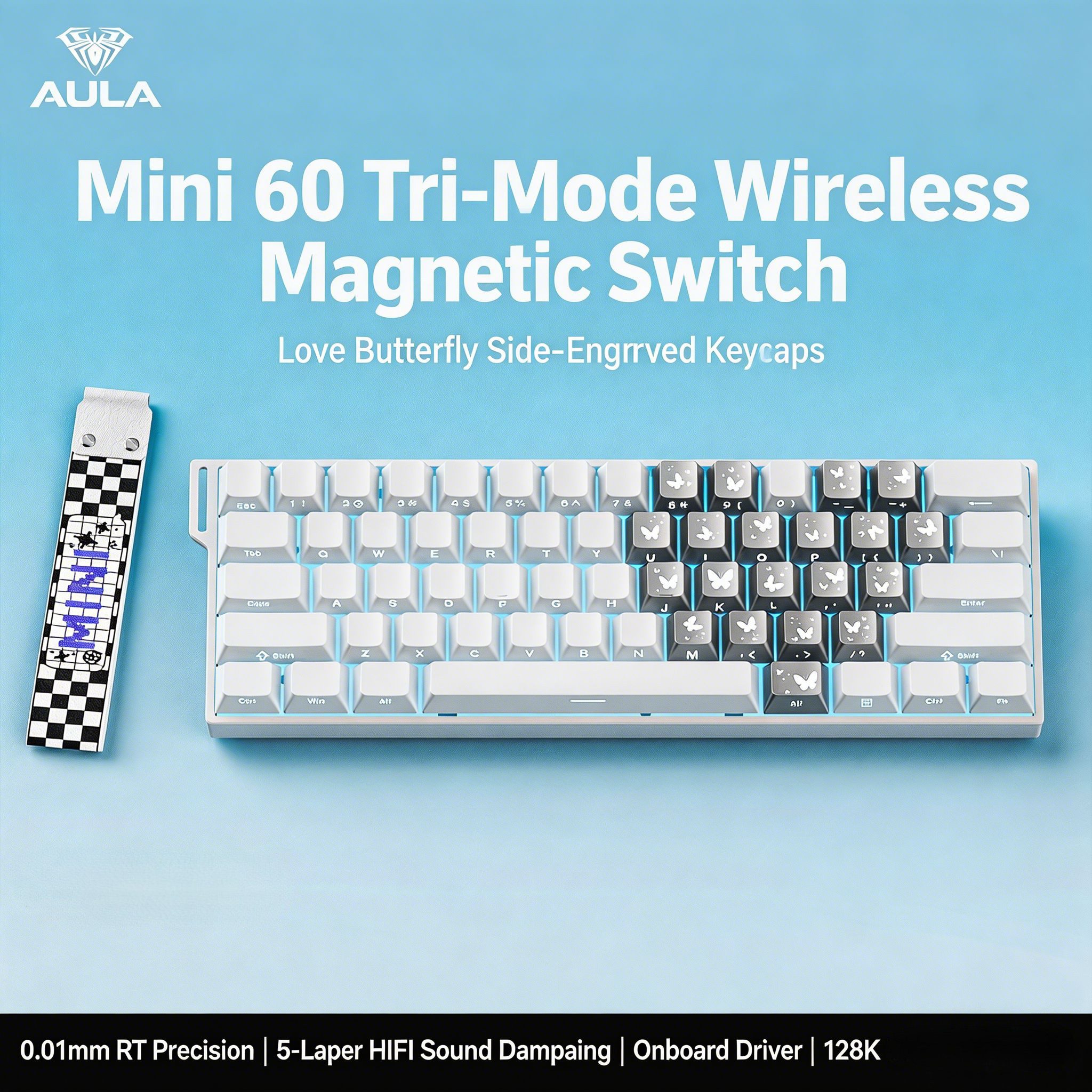 AULA Mini60 HE PRO 60% Hall Effect Gaming Keyboard