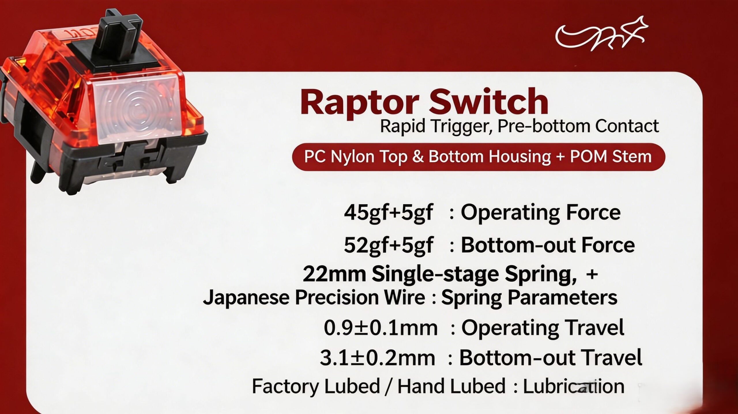 Raptor MX Extreme RGB Mechanical Keyboard Switches