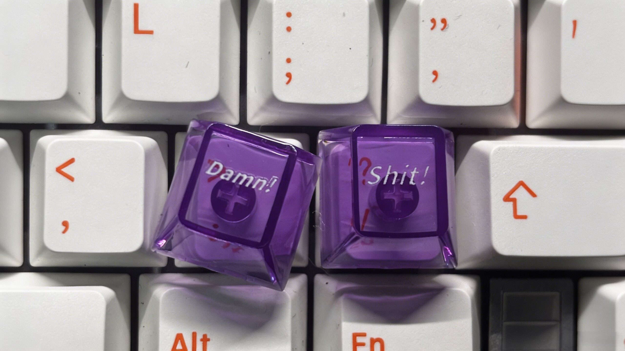 Gradient Transparent PC Keycaps