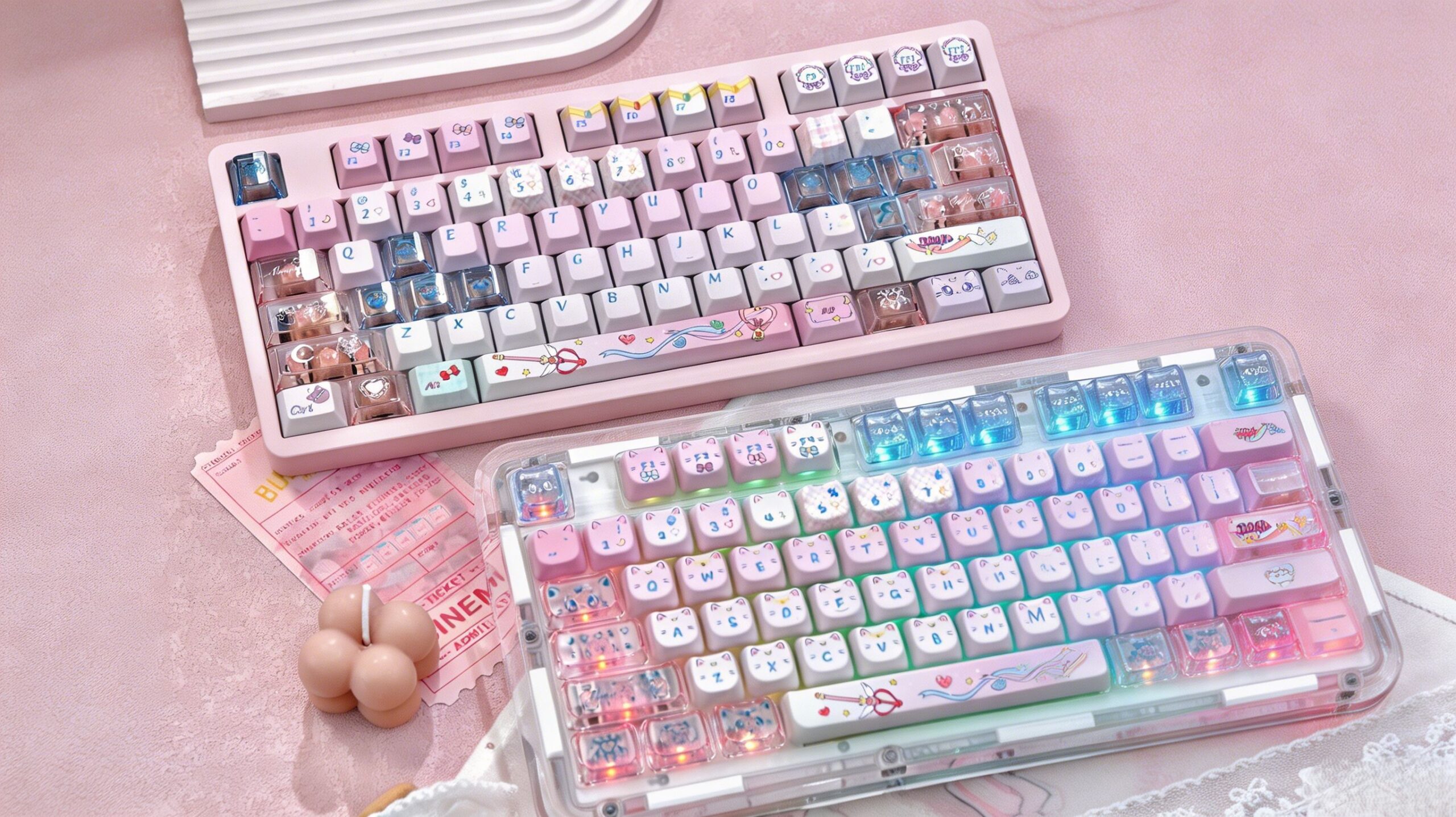 Maorbeng Cute Transparent Keycaps