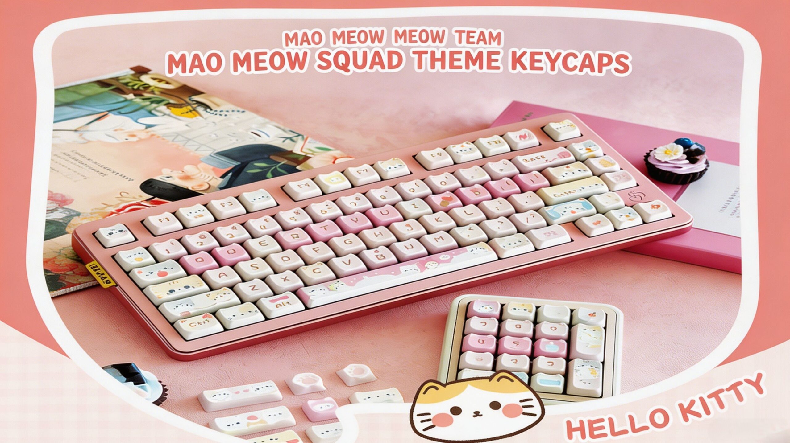 Maorbeng Meow Team Keycaps