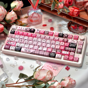RS75 Black-Pink Yabi MAO Keycaps
