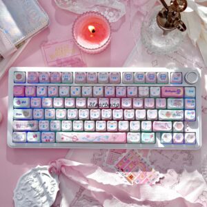 M75 White + Magical Tsukino MAO Keycaps