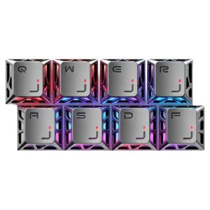 Gunmetal (8 QWERASDF Keycaps)