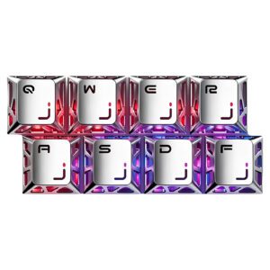 Silver (8 QWERASDF Keycaps)