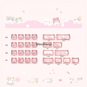 Maorbeng Cute Transparent Keycaps