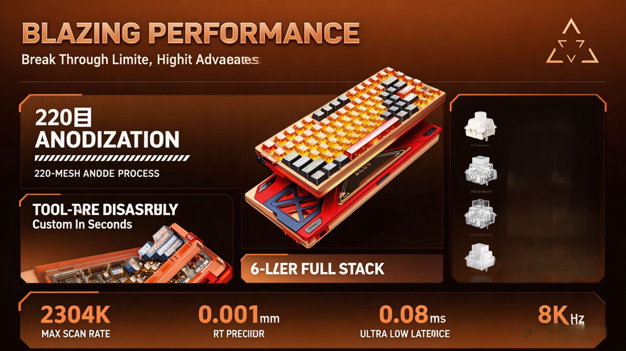 AULA AG75 Hall Effect Keyboard | 75% Magnetic RT Keyboard