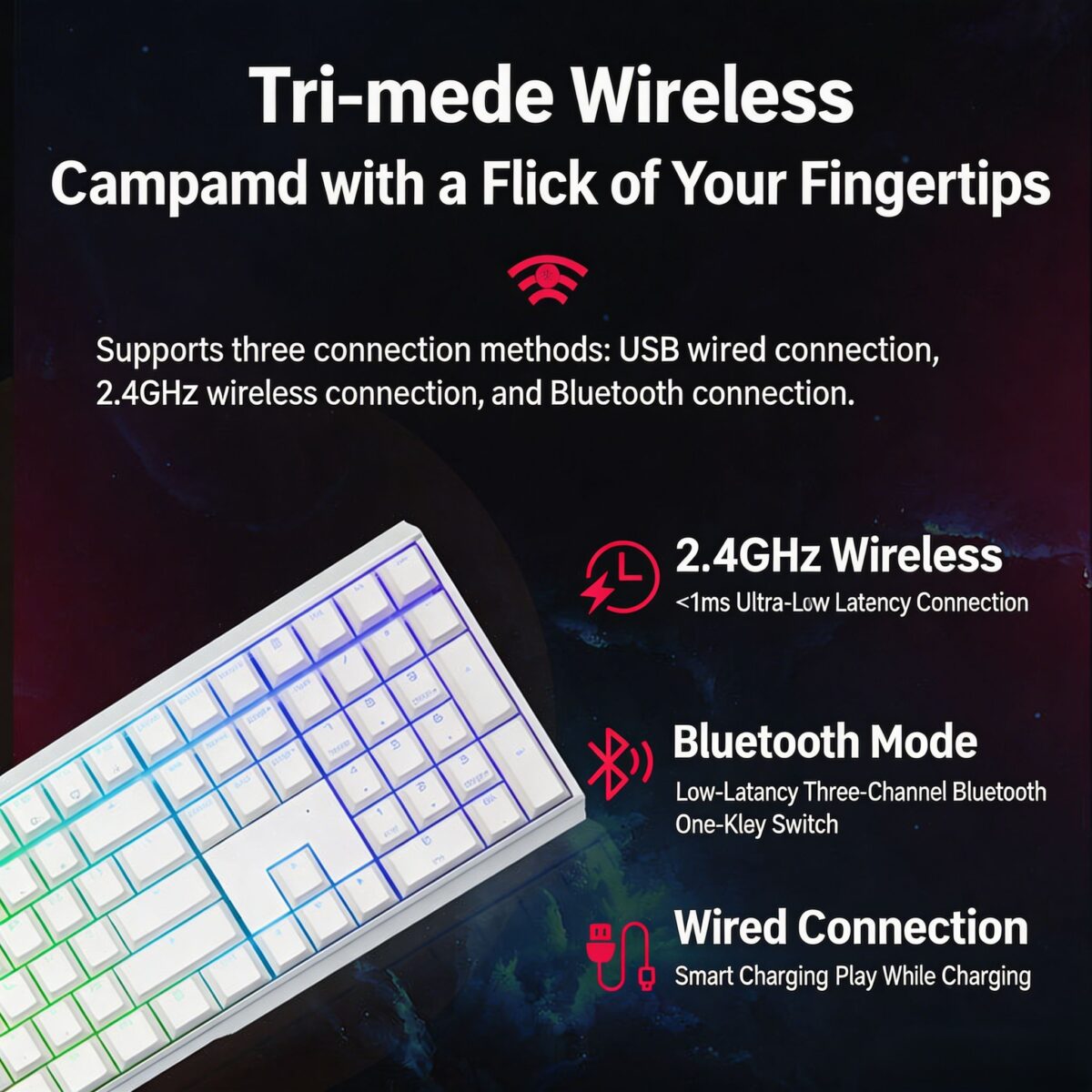 CHERRY MX 3.0S Wireless Mechanical Keyboard