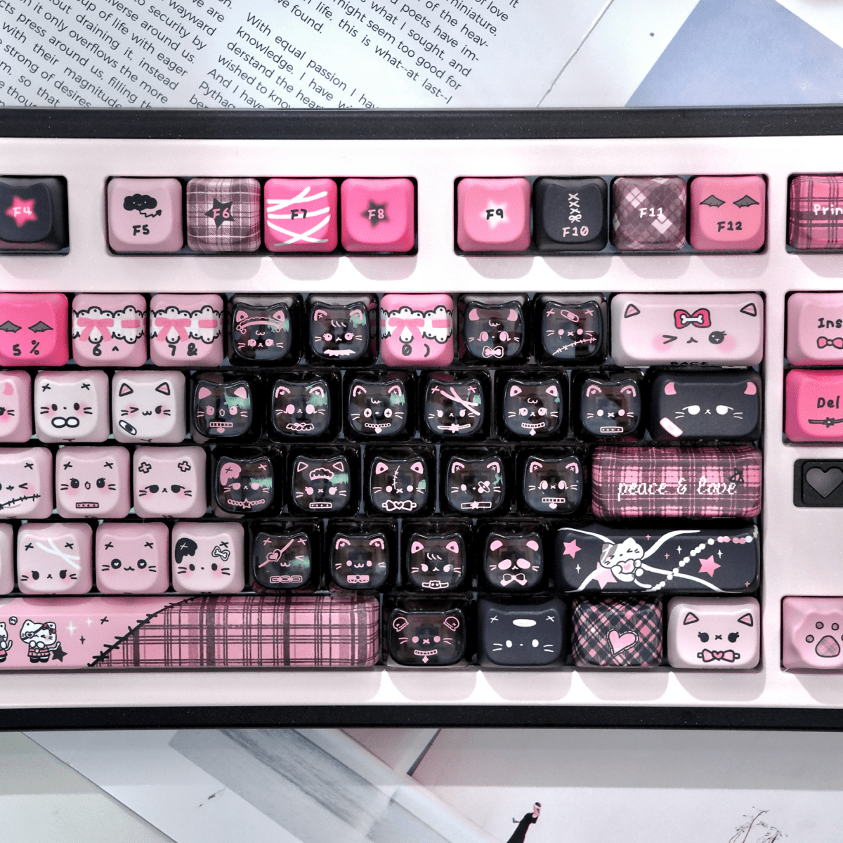 Maorbeng MAO Heart Series Translucent Keycaps