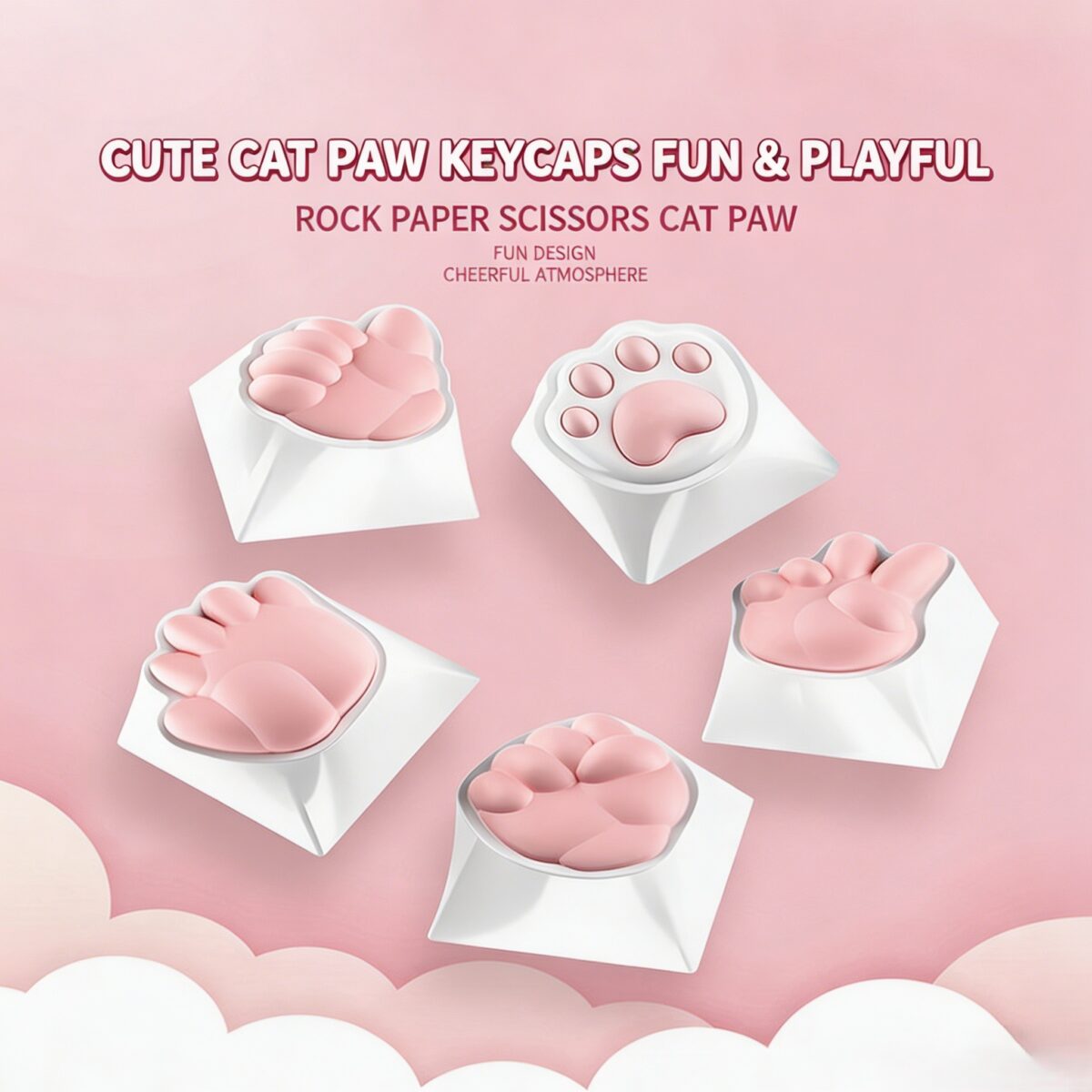 PAYSON Kawaii Cat Themed Keycap