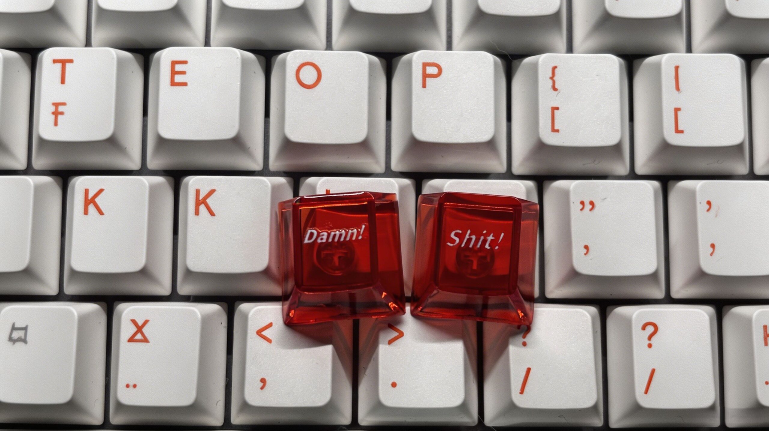 Gradient Transparent PC Keycaps
