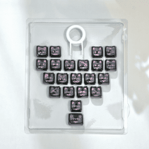Heart-shaped black transparent MAO Yabi 21-key PC