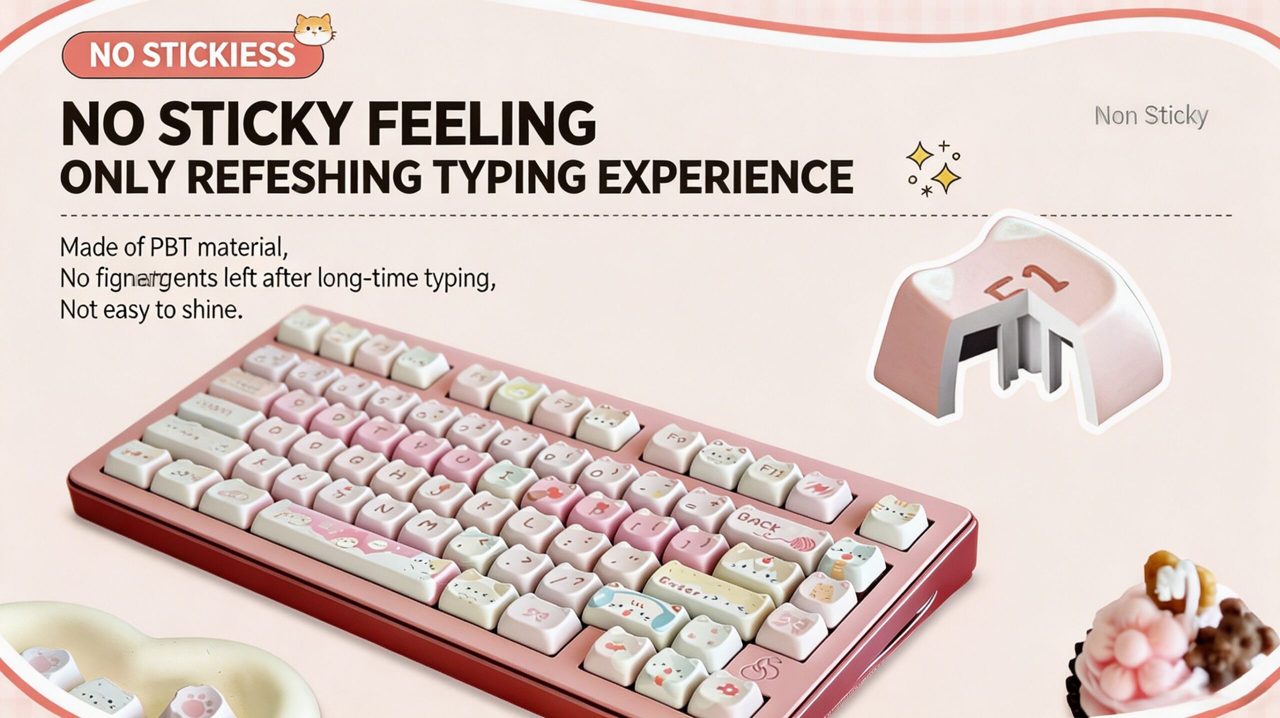 Maorbeng Meow Team Keycaps