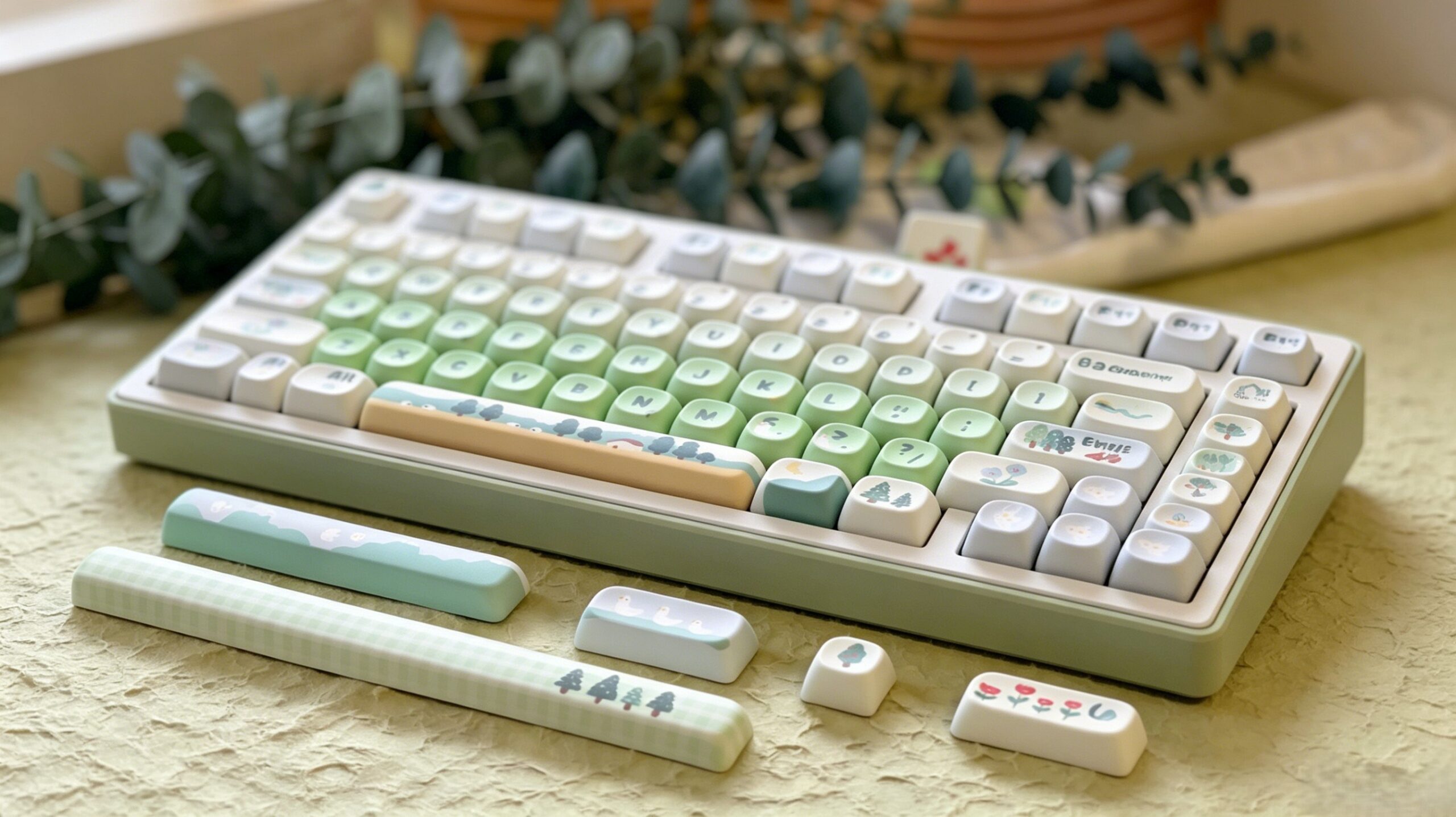 Maorbeng Forest Bird MOA Keycaps