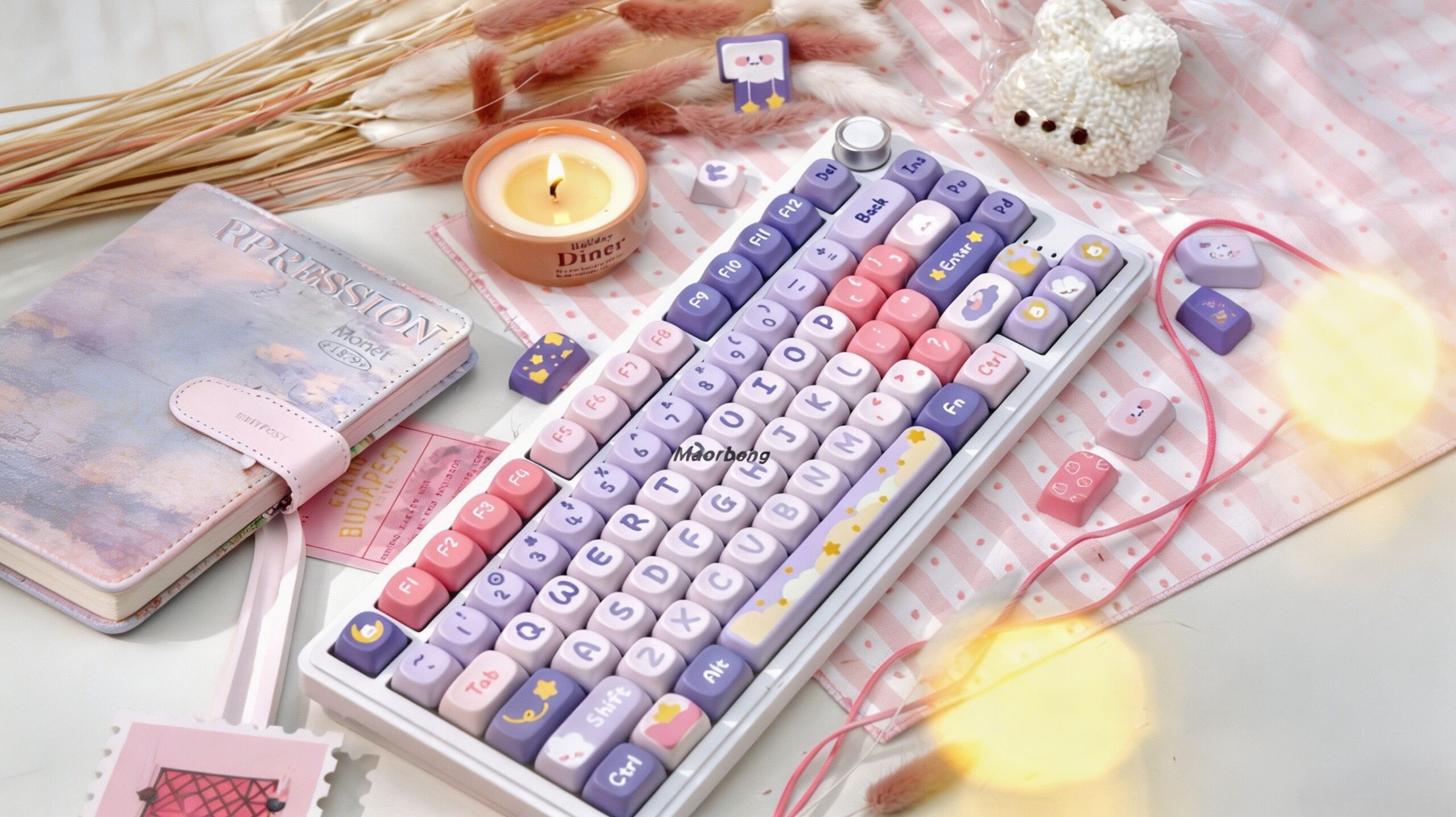 Maorbeng Moonlight Bunny MOA Keycaps