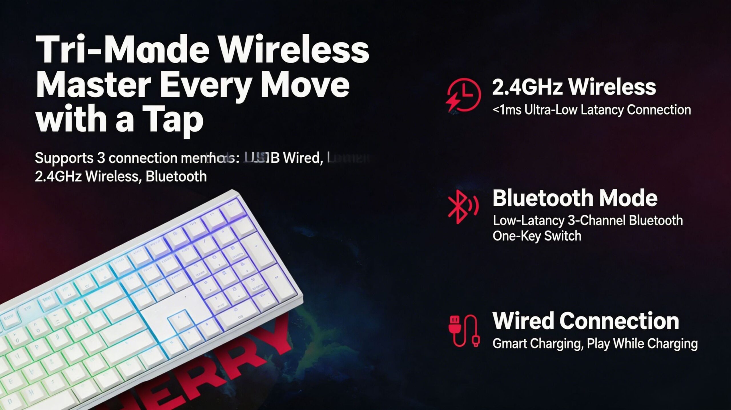 CHERRY MX 3.0S Wireless Mechanical Keyboard