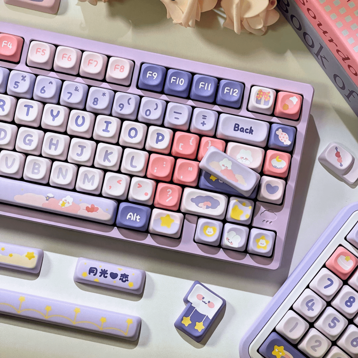 Maorbeng Moonlight Bunny MOA Keycaps