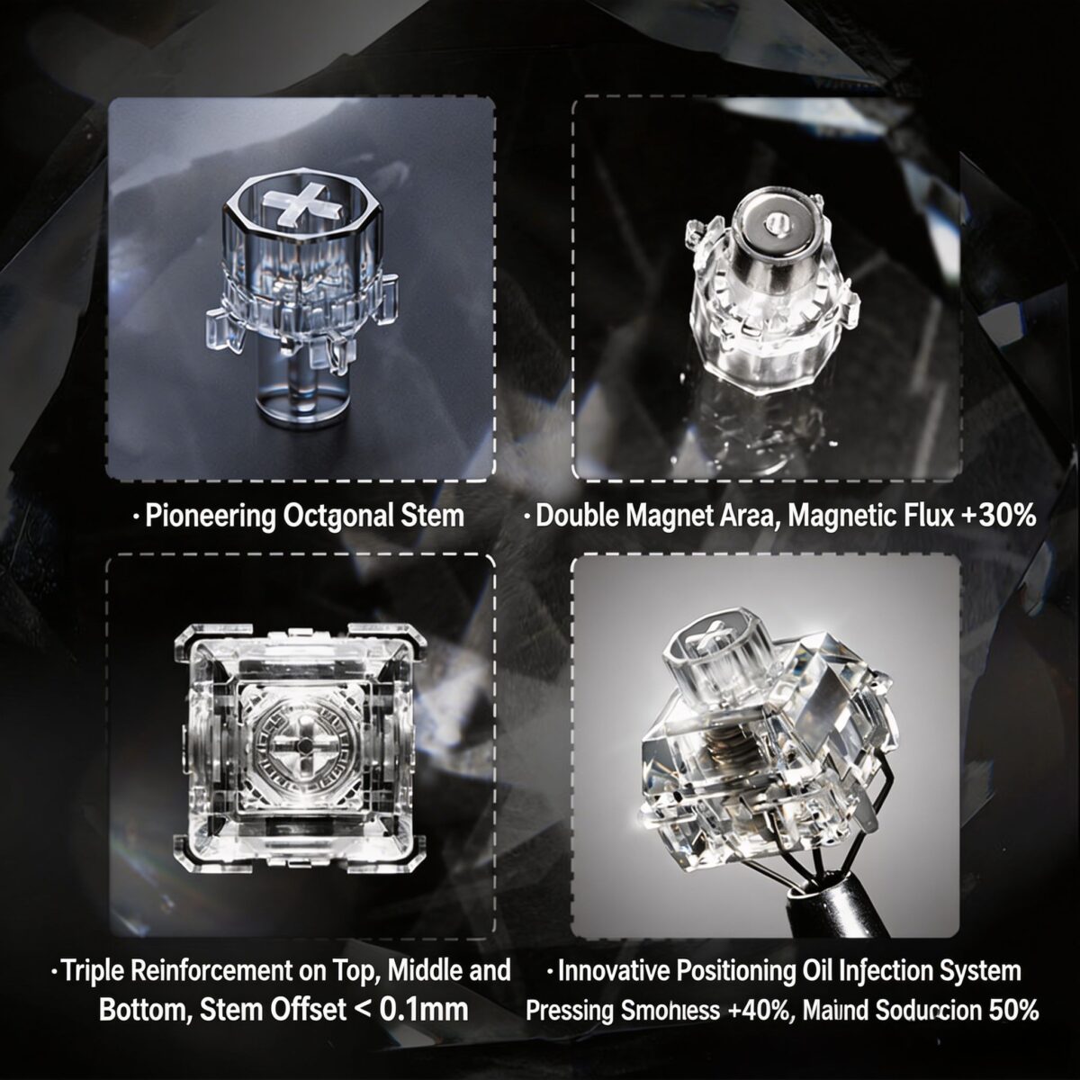 WS Diamond Cullinan Hall Effect Switches​