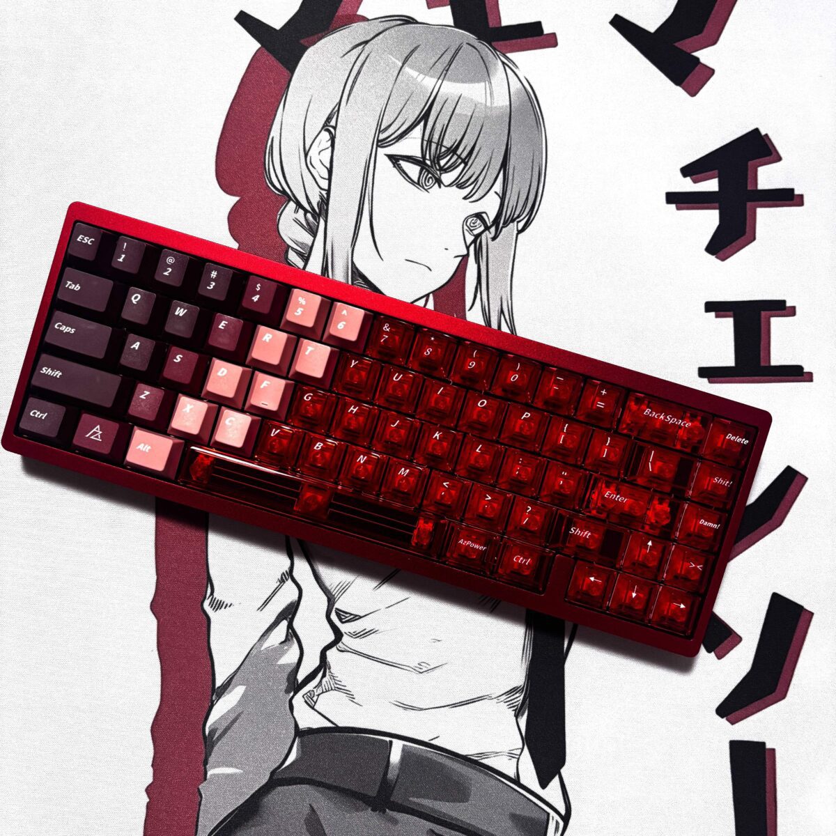 Gradient Transparent PC Keycaps