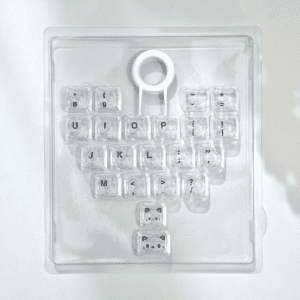 Heart-shaped transparent MAO engraved version 21-key PC