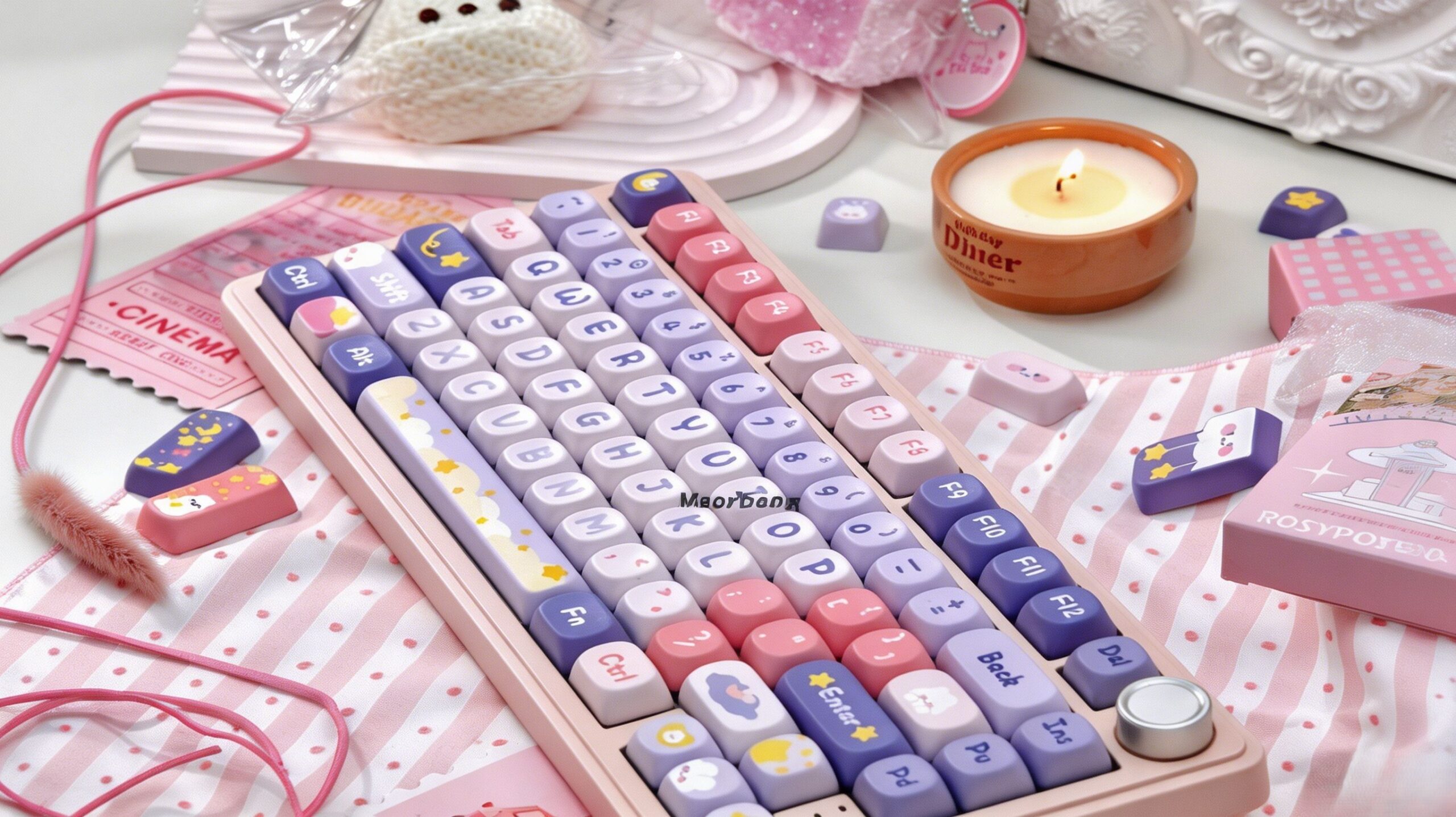 Maorbeng Moonlight Bunny MOA Keycaps
