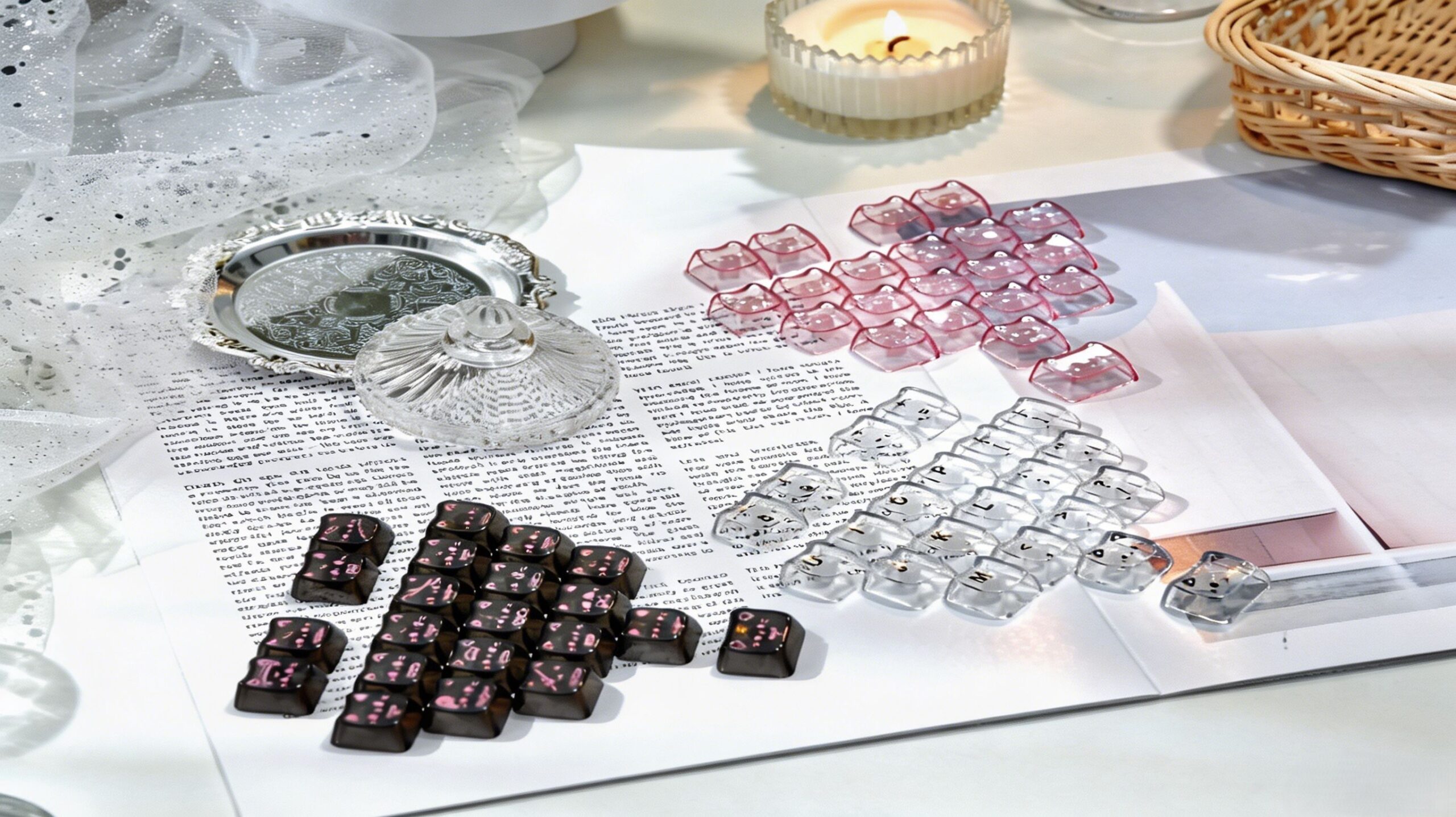 Maorbeng MAO Heart Series Translucent Keycaps