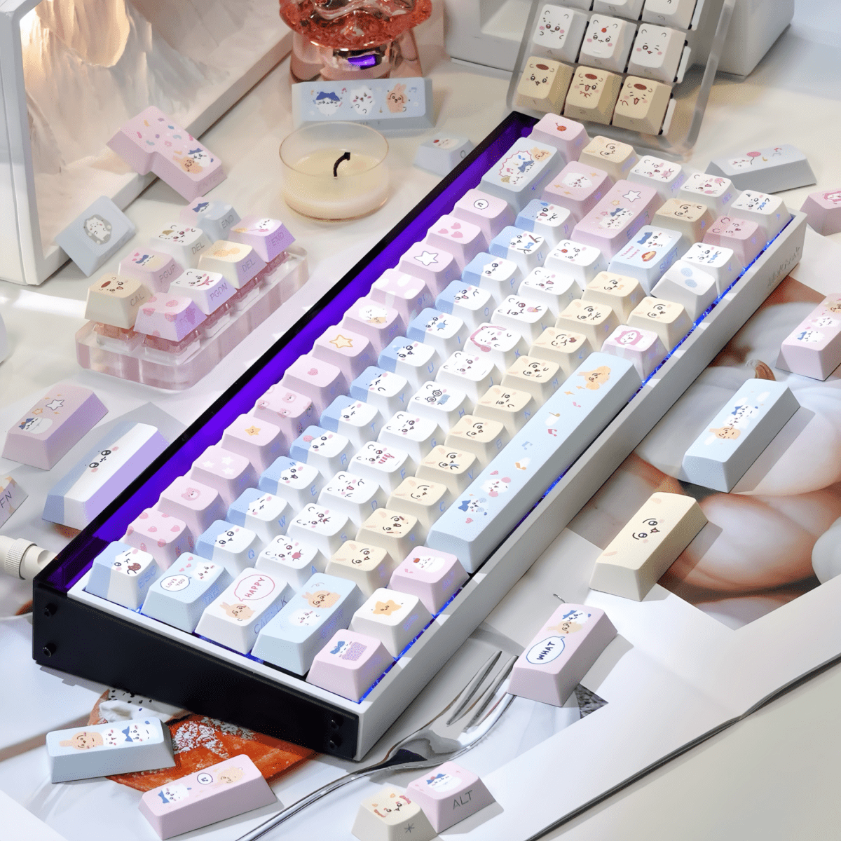 Maorbeng Kawaii Side-Lit Keycaps