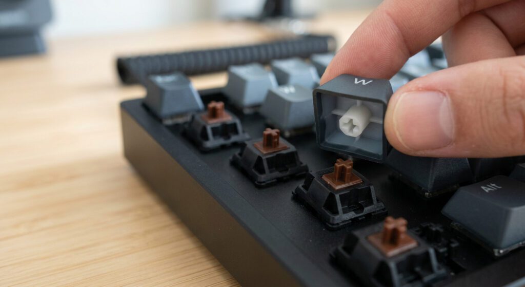 how to take keycaps off keyboard​