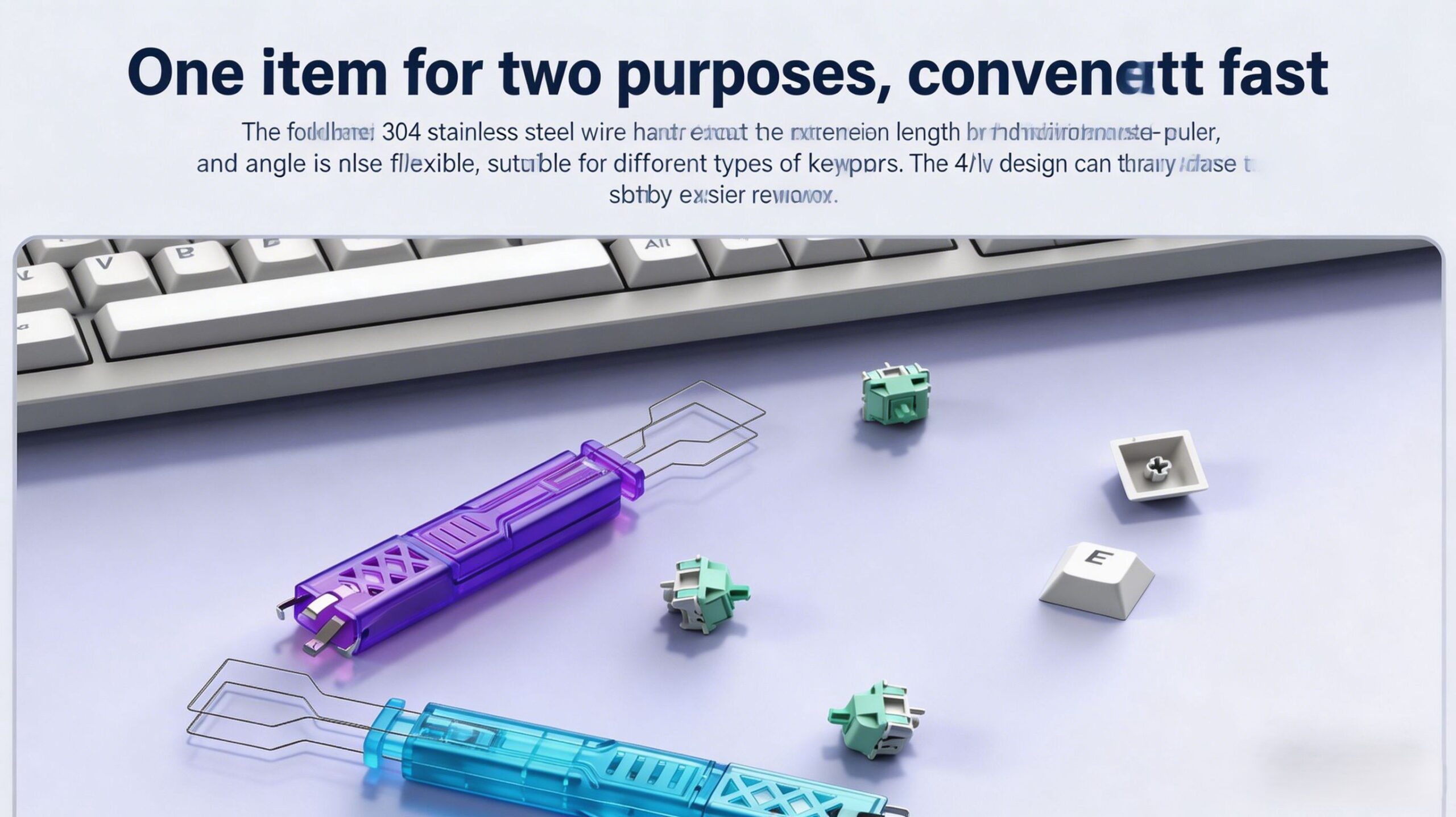 Keycap And Switch Puller 2-in-1