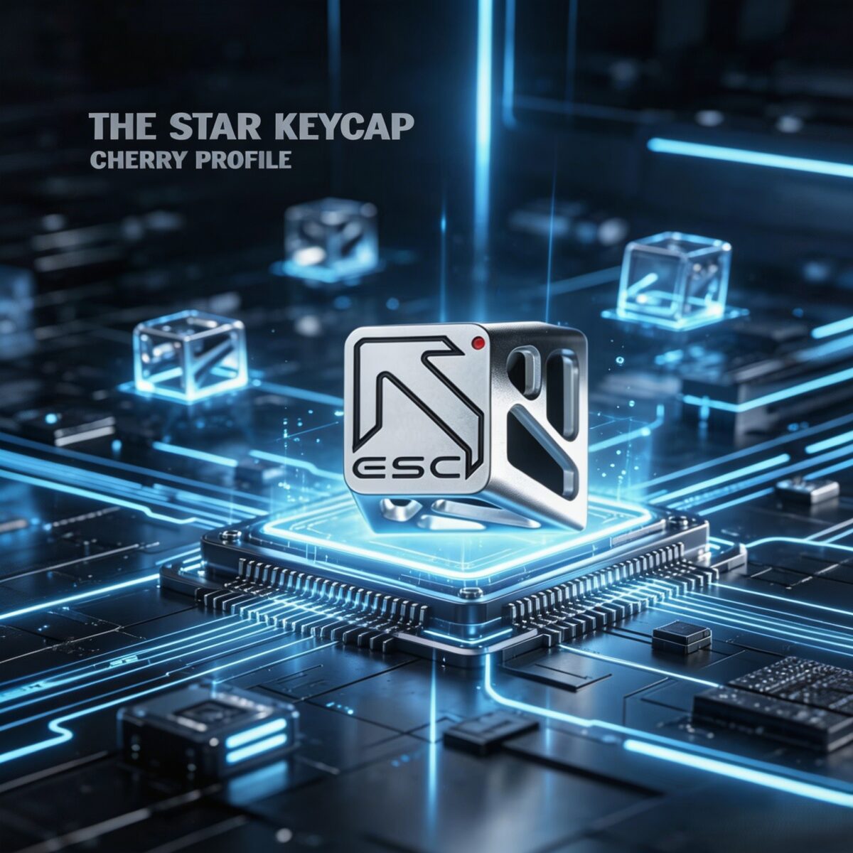 Premium Hollow Metal Backlit Keycap Set