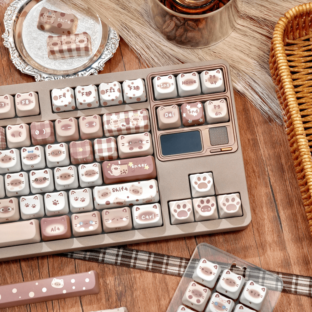 Maorbeng Siamese Cat Themed Keycaps