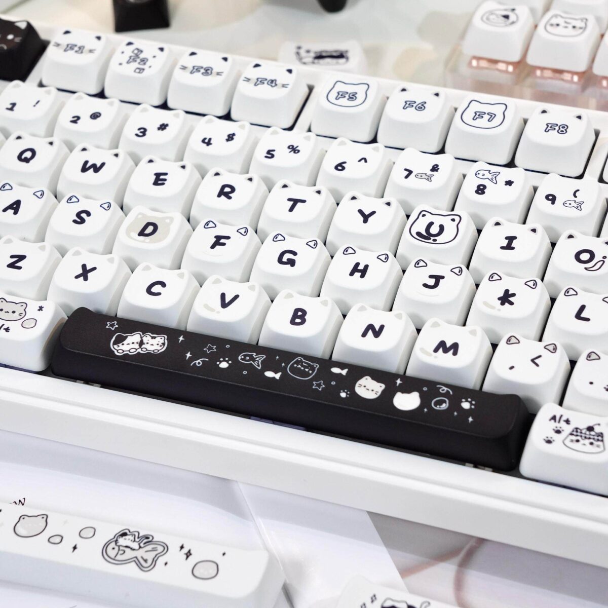 Maorbeng Line Art Cat Keycaps