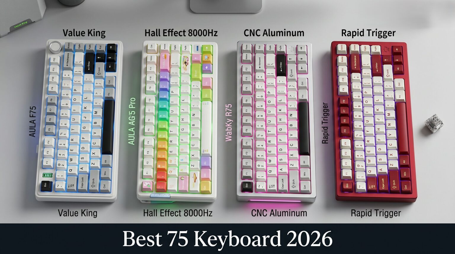 Best 75% Keyboards: Layouts, LED Controls & More
