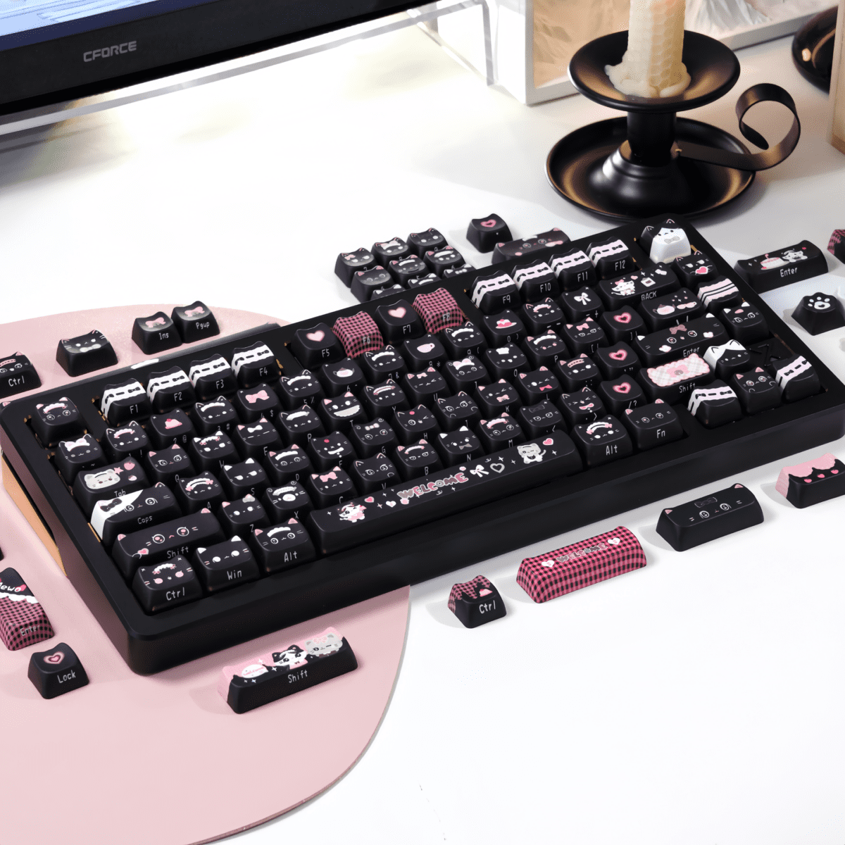 Maorbeng Maid Cat MAO Keycaps