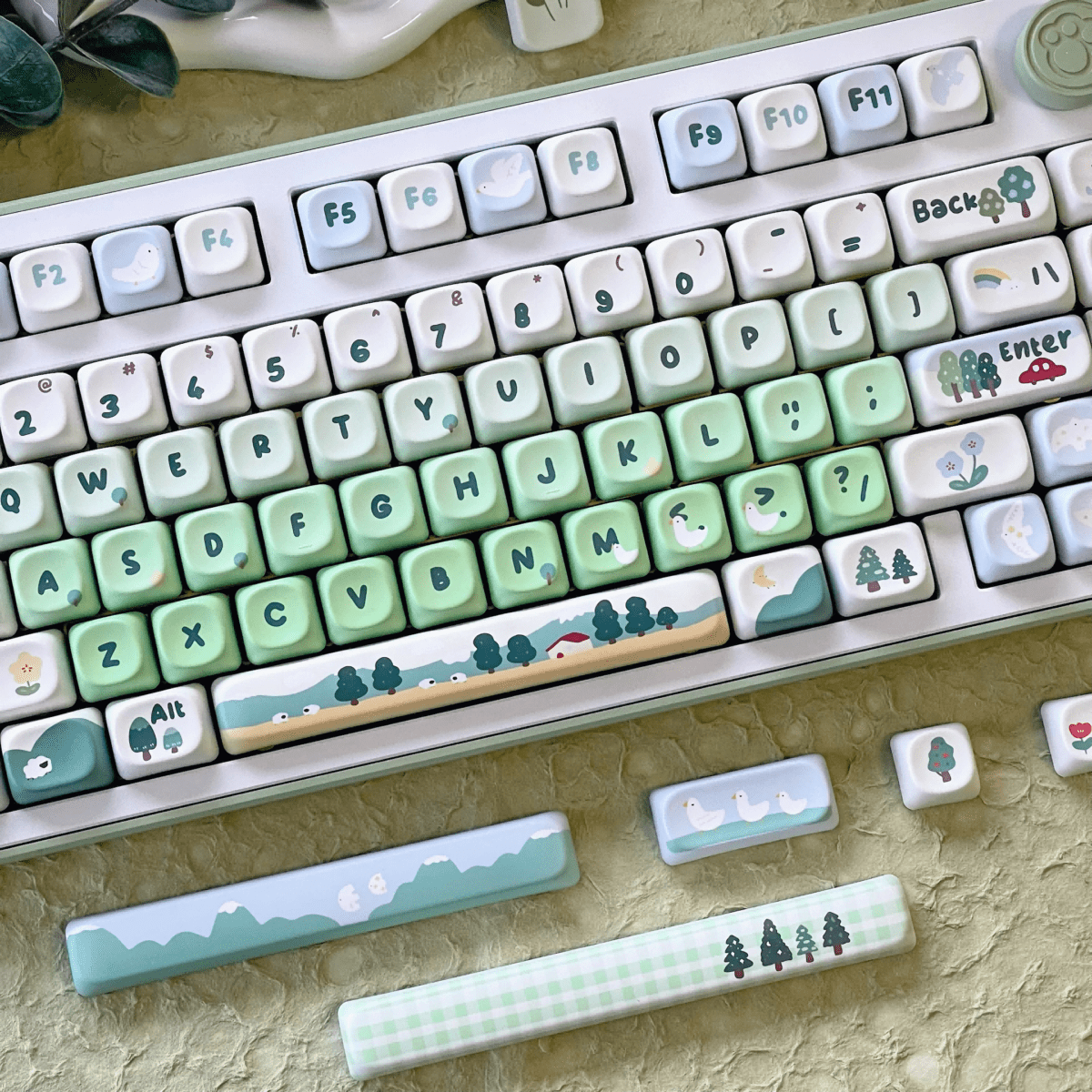 Maorbeng Forest Bird MOA Keycaps