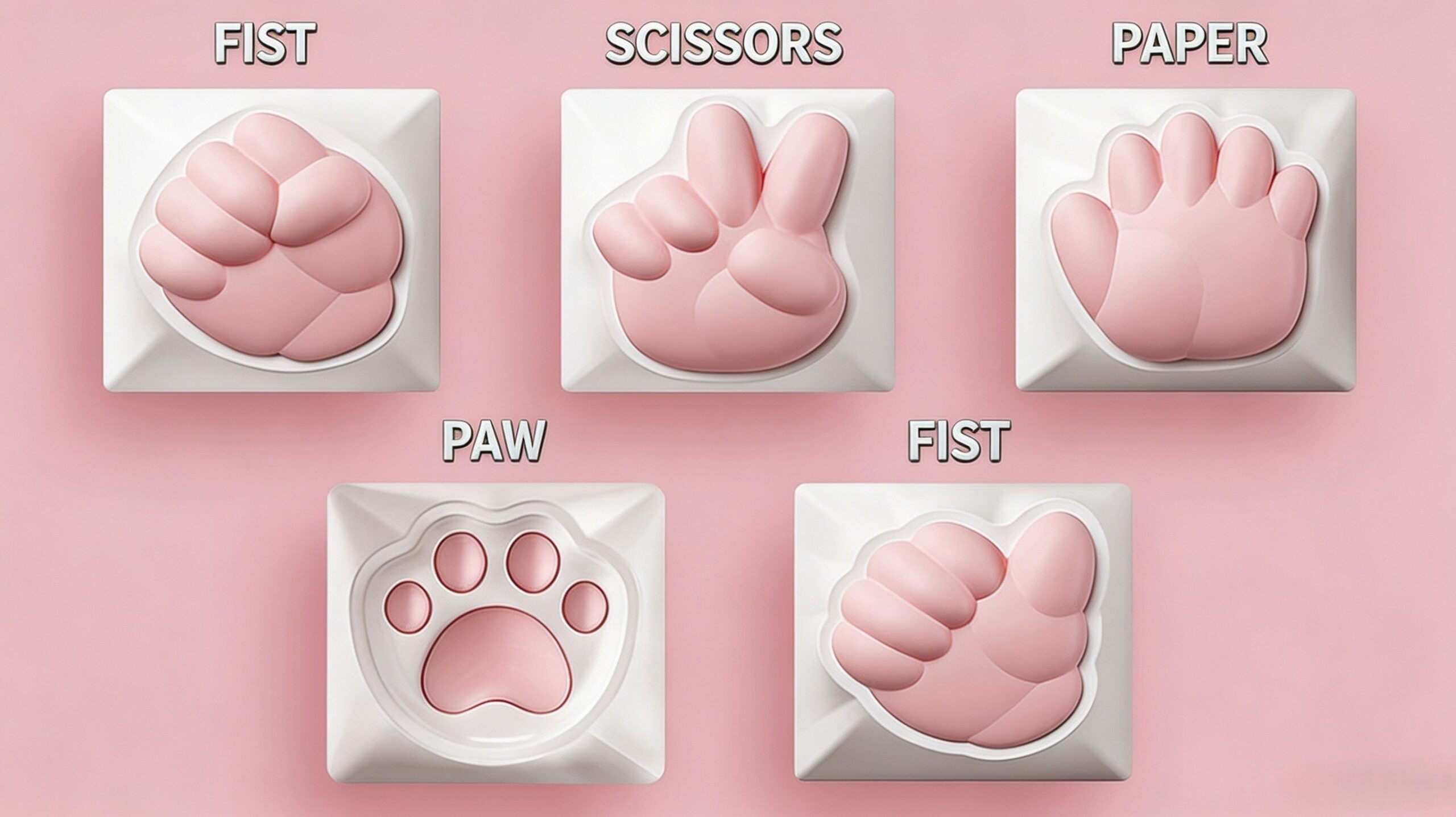 PAYSON Kawaii Cat Themed Keycap