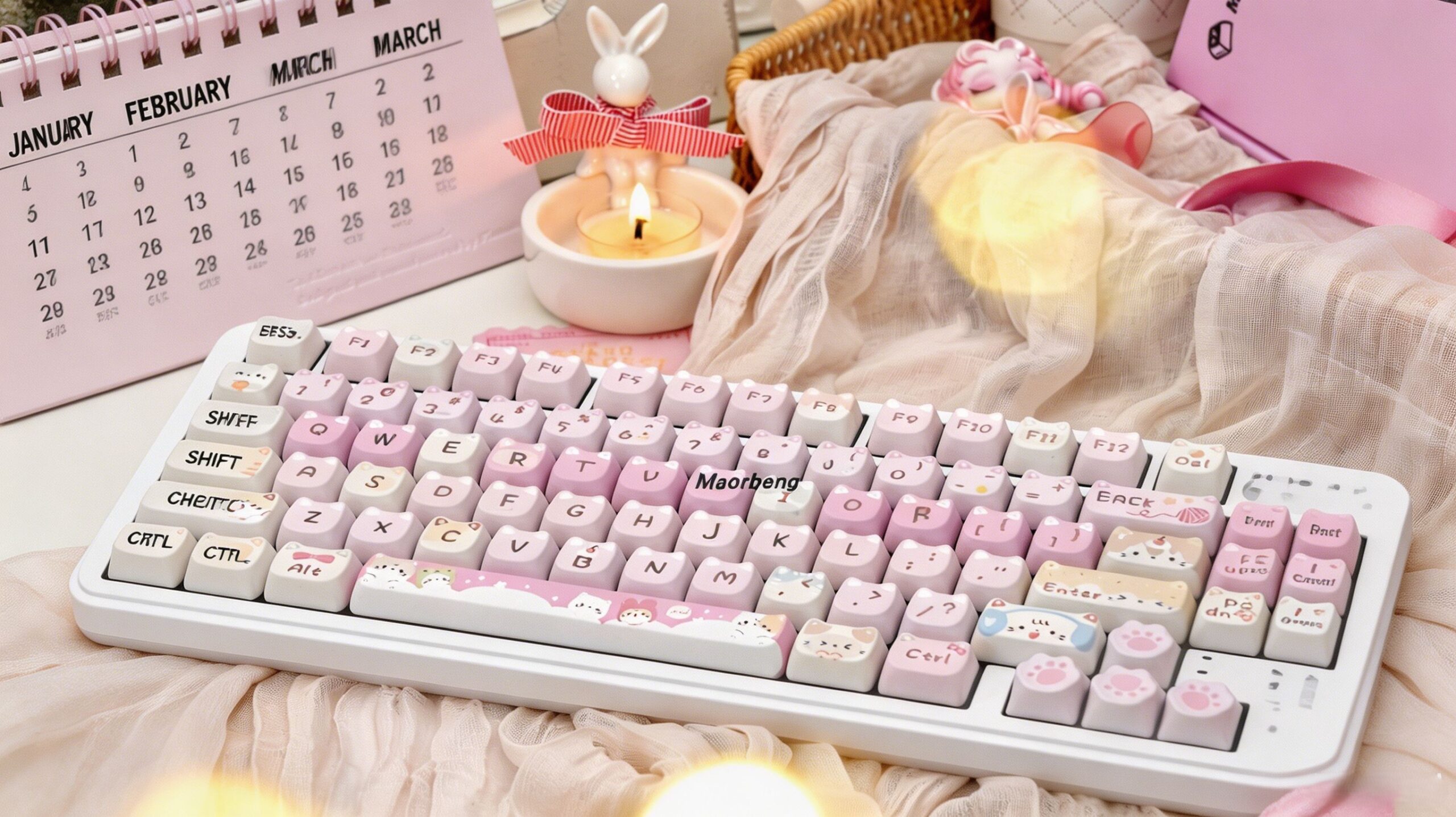 Maorbeng Meow Team Keycaps