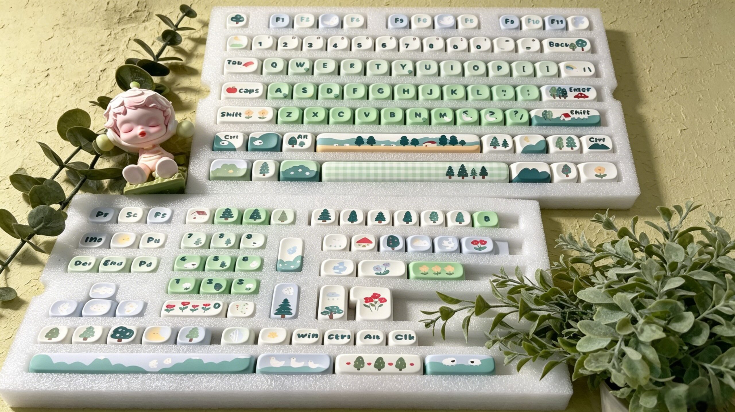 Maorbeng Forest Bird MOA Keycaps
