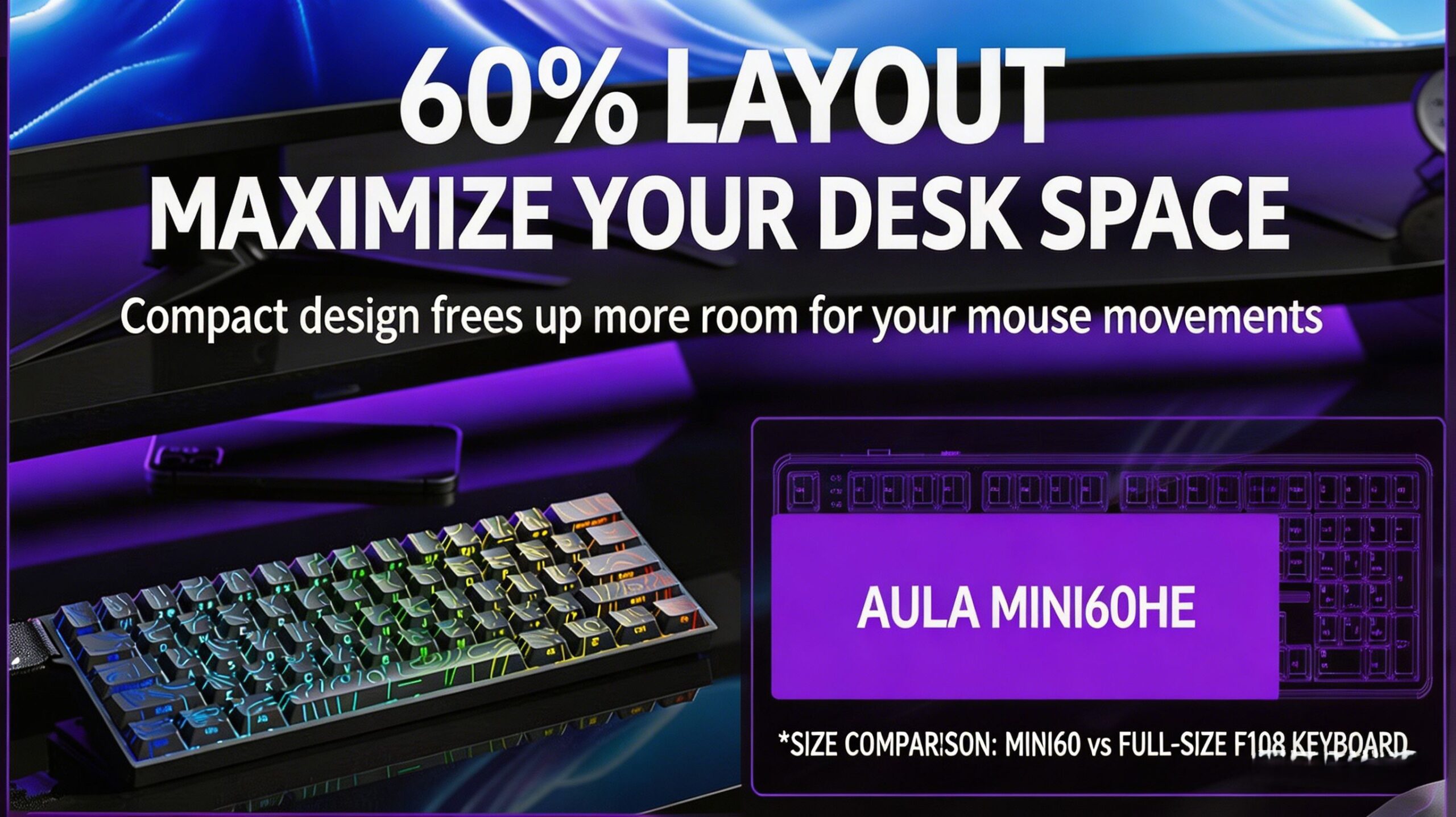 AULA Mini60 HE PRO Hall Effect Keyboard