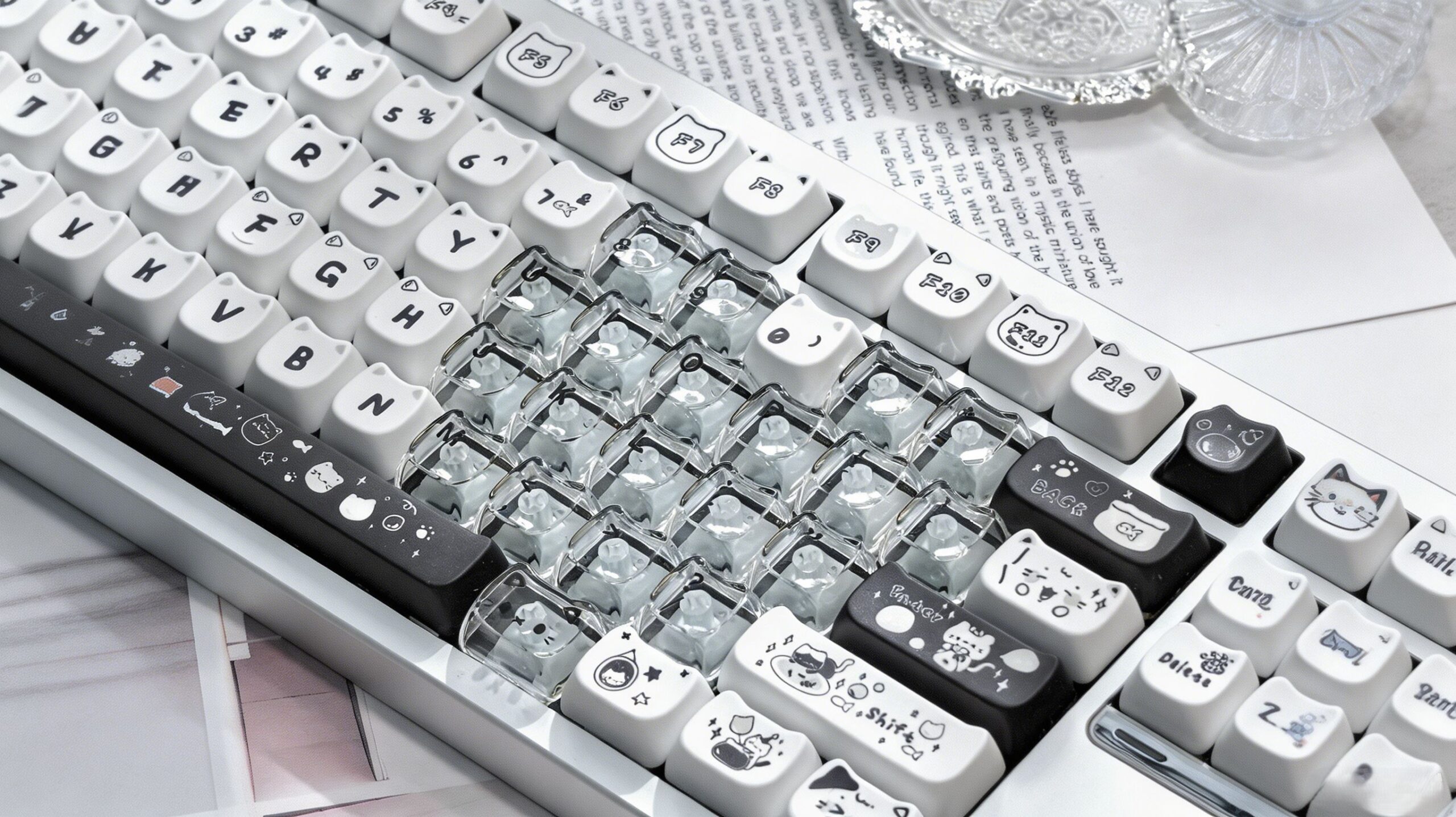 Maorbeng MAO Heart Series Translucent Keycaps