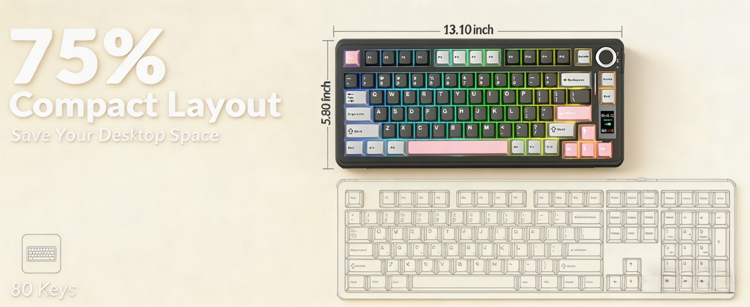 ALUA S75Pro Mechanical Keyboard