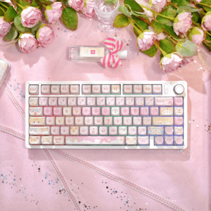 M75 Pro White + Meow Team MAO Keycaps