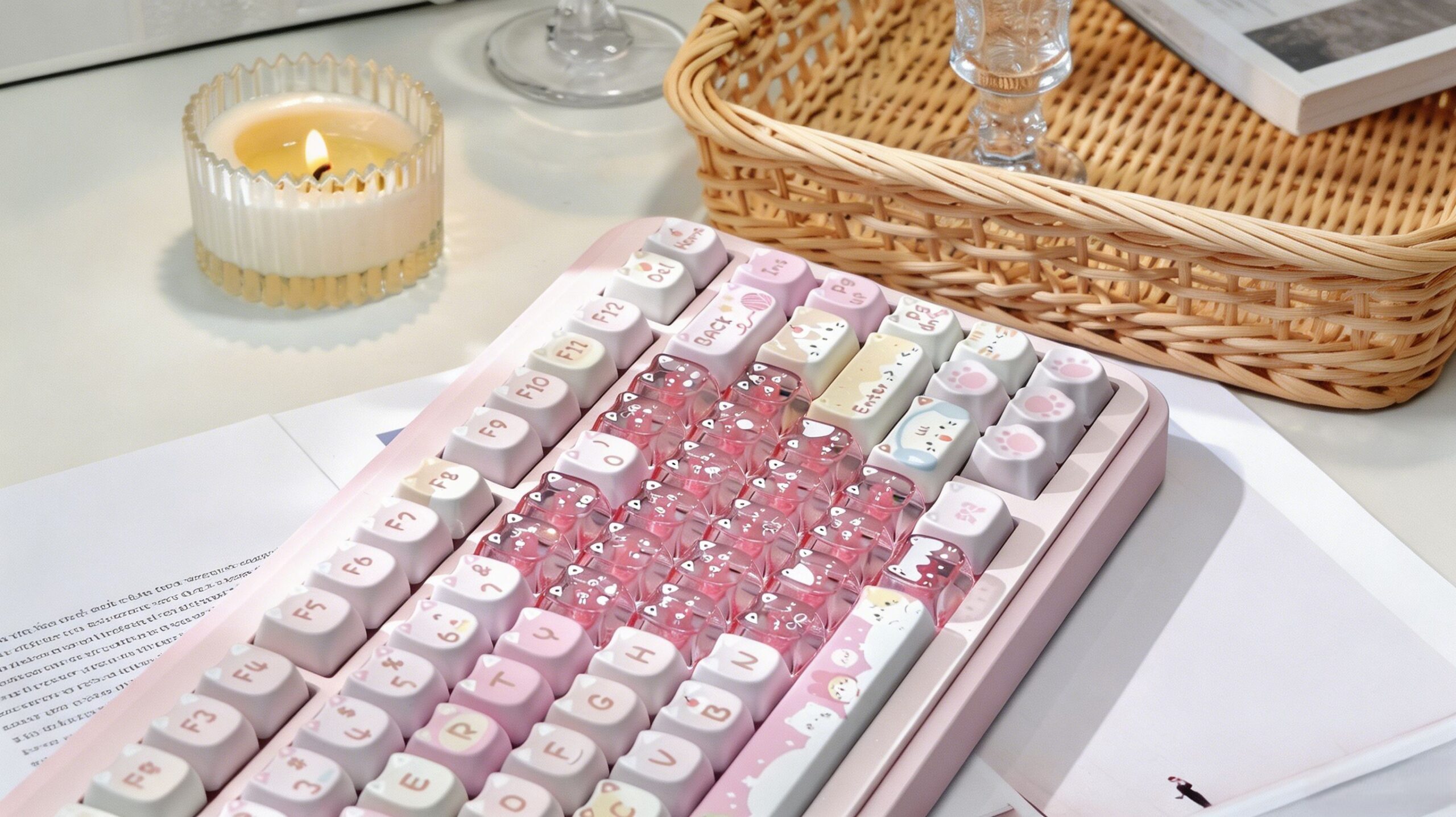 Maorbeng MAO Heart Series Translucent Keycaps
