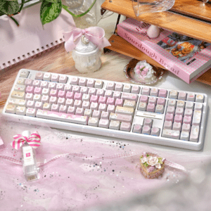 RS108 White + Meow Team MAO Keycaps