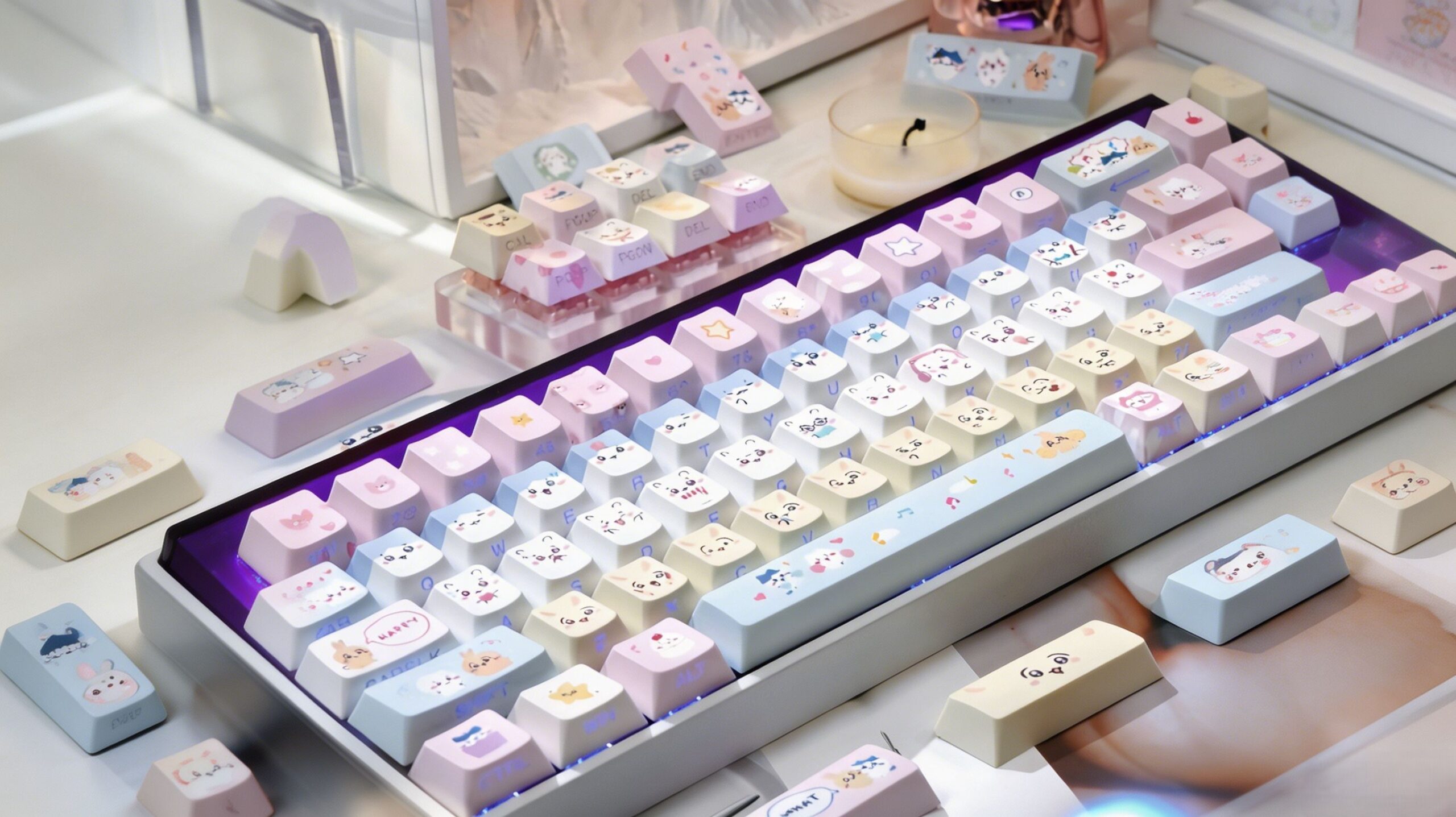 Maorbeng Kawaii Side-Lit Keycaps