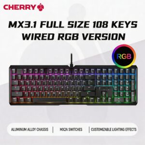 MX3.1 Wired-RGB-Black(108 Key)