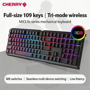 Wireless Three Modes-RGB-Black(109 Key)
