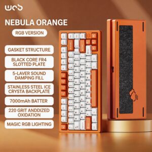Nebula Orange - Anodized - RGB / Snow Top Mango Switch/ Ice Crystal